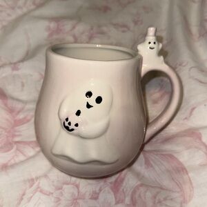 NWT TikTok‎ Viral Pastel Pink Halloween Pumpkin Ghost Mug